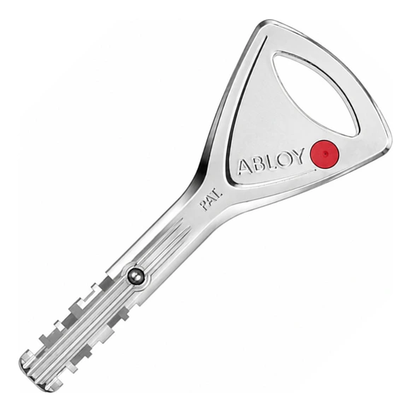 ABLOY PROTEC² Drehscheibenschlüssel mit sichtbarem rotem Farbpin und beweglichem Element
